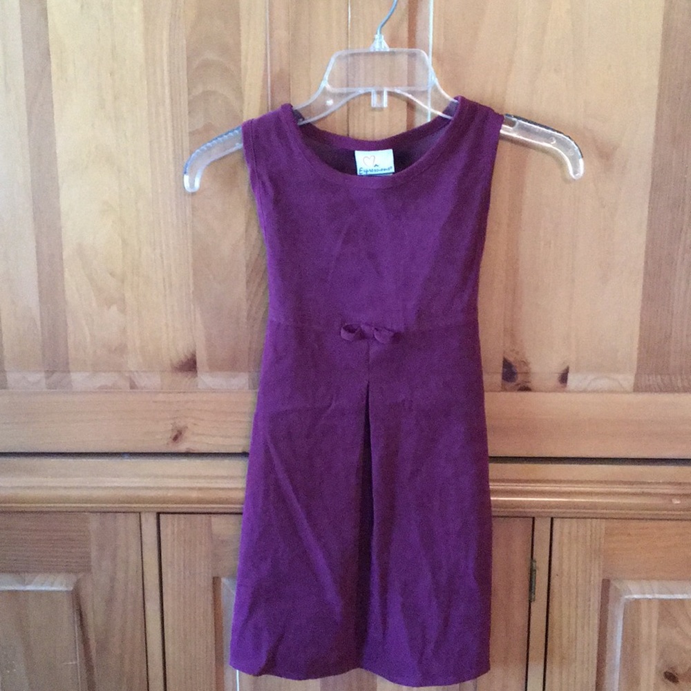 Crushed velvet dress size 6 burgundy.
